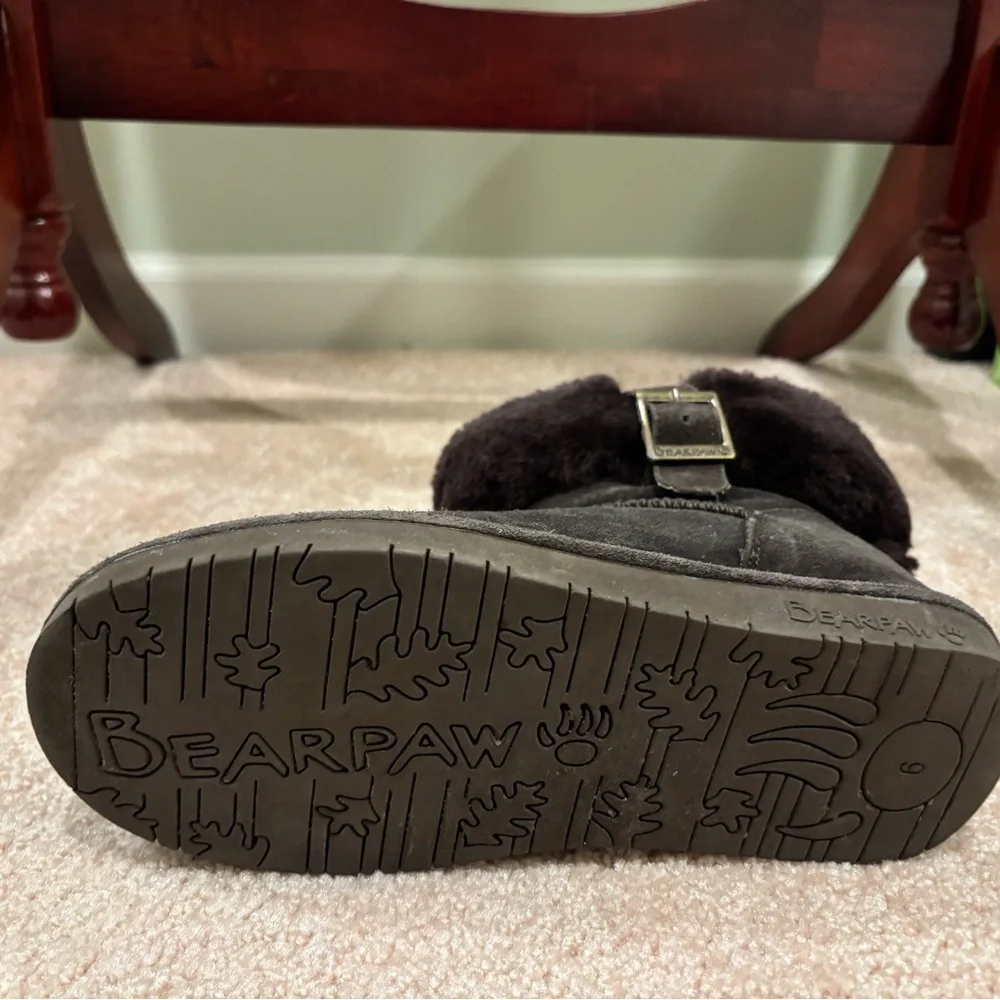 Bearpaw Abby‎ Chocolate Brown Suede Boots Size 6